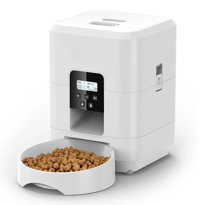Automatic Cat Feeder with Stainless Steel Bowl